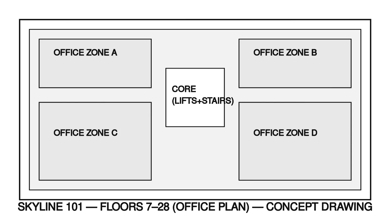 Typical office plan