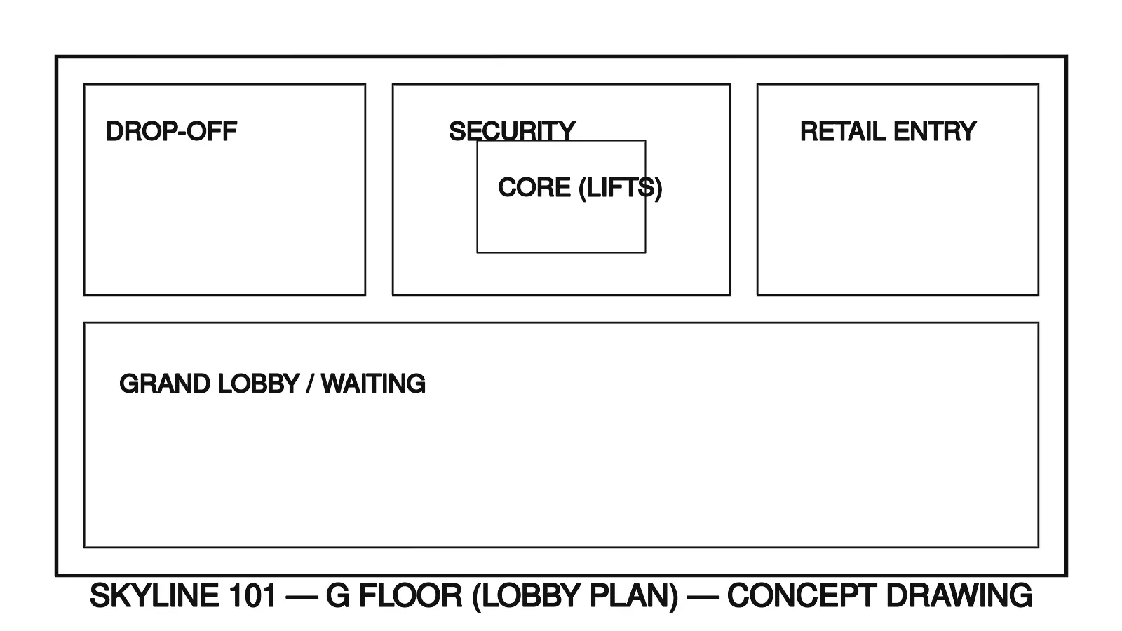 Ground floor lobby plan